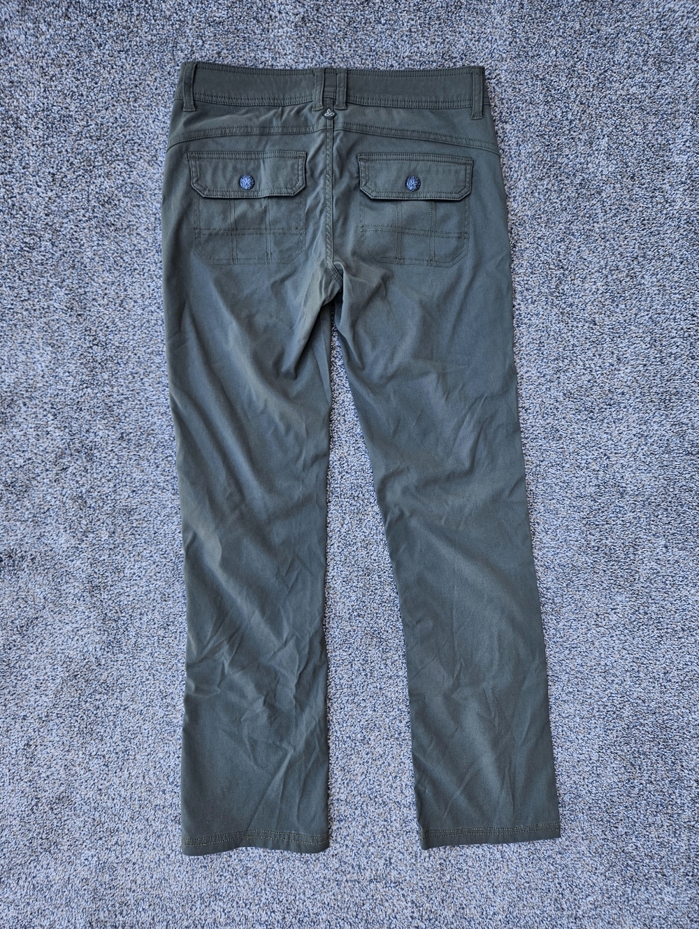 Prana Halle Pant Olive Green Hiking Convertible Pants Outdoor Womens Size 4 Tall - Picture 11 of 16